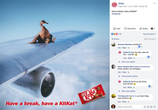 Kitkat Facebook Post